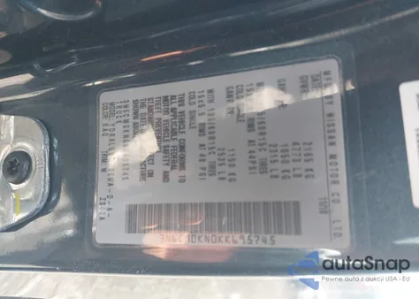 2019 Nissan Nv200 Sv from USA, damaged, VIN 3N6CM0KN0KK695745